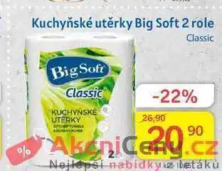 Kubík potraviny Big soft classic kuchyňské utěrky 2 role nabídka