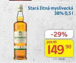 Kubík potraviny Stará žitná myslivecká 38% 0,5l nabídka