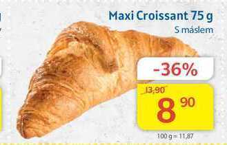 Kubík potraviny Maxi croissant s máslem 75 g nabídka