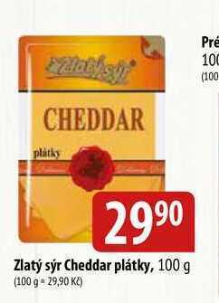 Bala Zlatý sýr cheddar plátky, 100 g nabídka