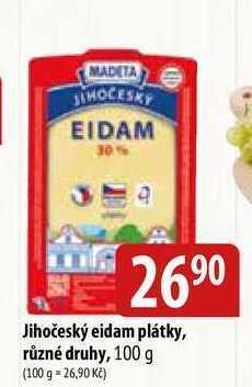 Bala Jihočeský eidam plátky, různé druhy, 100 g nabídka