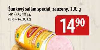 Bala Šunkový salám speciál, zauzený, 100 g nabídka