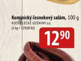 Bala Kominický česnekový salám, 100 g nabídka