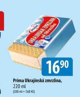 Bala Prima ukrajinská zmrzlina, 220 ml nabídka