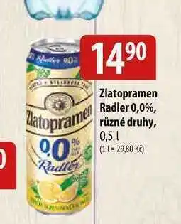 Bala Zlatopramen radler 0,0%, různé druhy, 0,5l nabídka