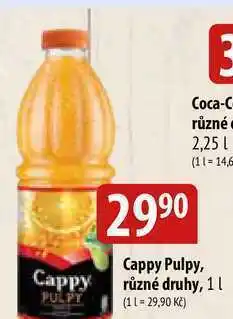Bala Cappy pulpy, různé druhy, 1l nabídka