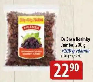 Dr.ensa rozinky jumbo, 200 g +100 g zdarma