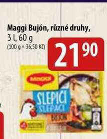Bala Maggi bujón, různé druhy, 3 l, 60 g nabídka