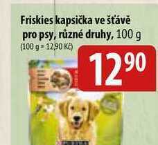 Friskies kapsička ve šťávě pro psy, různé druhy, 100 g