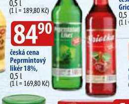 Bala Česká cena peprmintový likér 18%, 0,5l nabídka