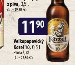 Bala Velkopopovický kozel 10, 0,5l nabídka