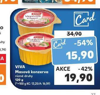 Kaufland Viva masová konzerva nabídka