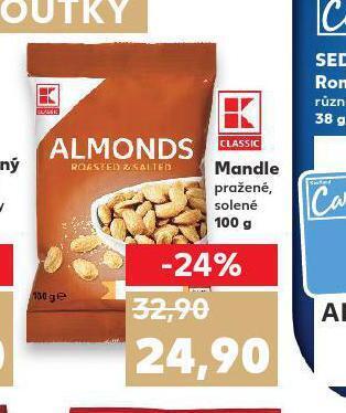 Kaufland Mandle pražené, solené nabídka