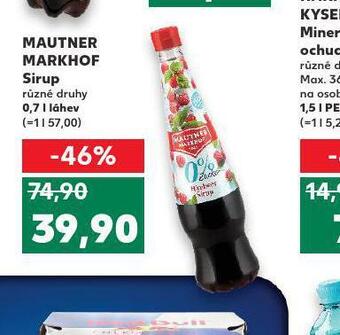 Kaufland Mautner markhof sirup nabídka