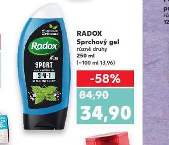 Kaufland Radox sprchový gel nabídka