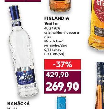 Kaufland Finlandia vodka nabídka
