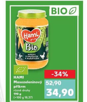 Kaufland Hami masozeleninový příkrm nabídka
