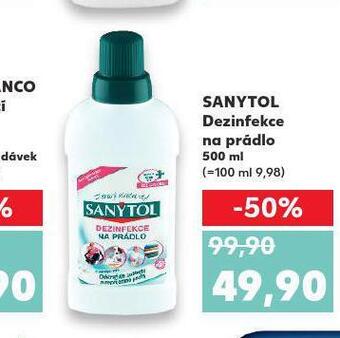 Kaufland Sanytol dezinfekce na prádlo nabídka