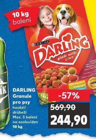 Kaufland Darling granule pro psy nabídka