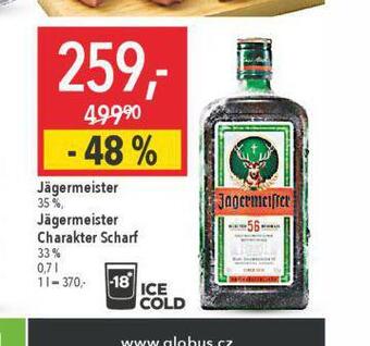 Globus Jägermeister nabídka