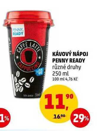Penny Market Kávový nápoj penny ready, 250 ml nabídka
