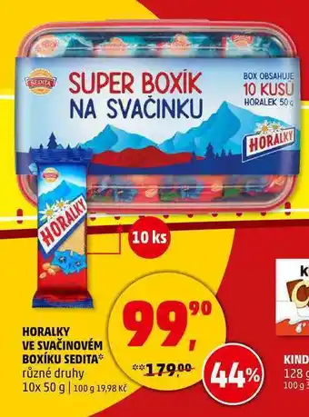 Penny Market Horalky ve svačinovém boxíku sedita, 10x 50 g nabídka