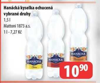 Partner Maloobchodní síť Hanácká kyselka ochucená vybrané druhy 1,5l nabídka