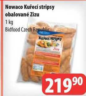 Partner Maloobchodní síť Nowaco kuřecí stripsy obalované zizu 1 kg nabídka