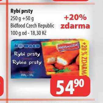 Partner Maloobchodní síť Nowaco rybi prsty 250g+50g nabídka