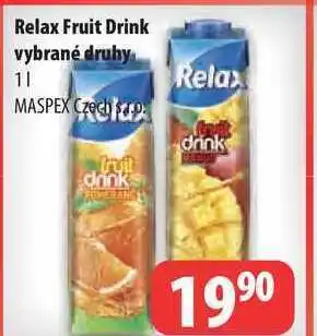 Relax fruit drink vybrané druhy1l