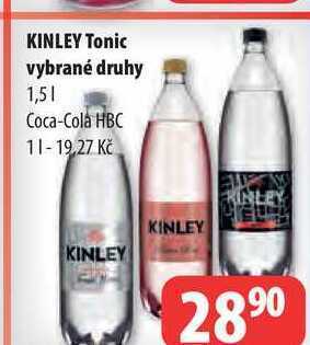 Partner Maloobchodní síť Kinley tonic vybrané druhy 1,5l nabídka