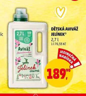 Penny Market Dětská aviváž jelínek, 2,7 l nabídka