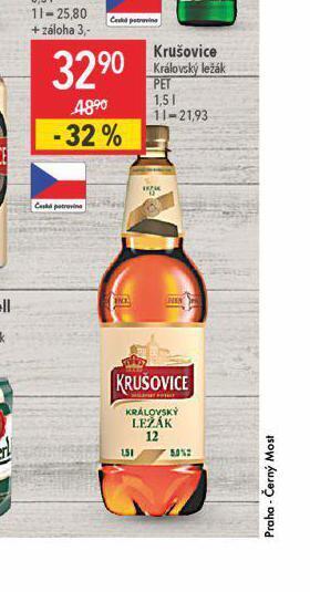 Globus Pivo krušovice 12 královský ležák nabídka