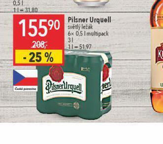 Globus Pivo pilsner urquell nabídka