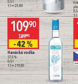 Globus Hanácká vodka nabídka