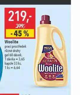 Globus Woolite speciální prací prostředek nabídka