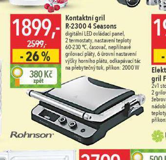 Globus Kontaktní gril nabídka