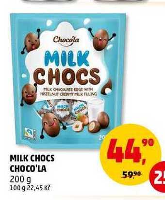 Penny Market Milk chocs choco'la, 200 g nabídka