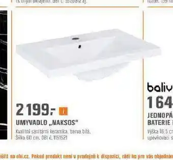 OBI Umyvadlo nabídka