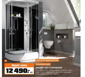 OBI Sprchový kout črtvrtkruhový nabídka
