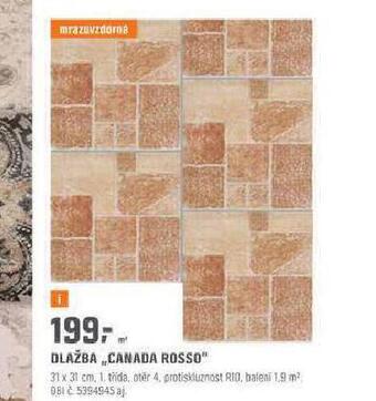 OBI Dlažba canada rosso nabídka