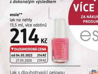 dm drogerie Essie lak na nehty nabídka