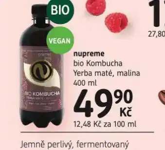 dm drogerie Nupreme bio kombucha yerba nabídka
