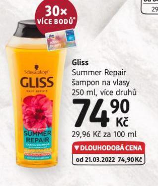 dm drogerie Gliss šampon nabídka