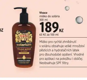 dm drogerie Vivaco mléko do solária nabídka