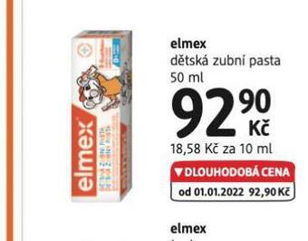 dm drogerie Elmex dětská zubní pasta nabídka