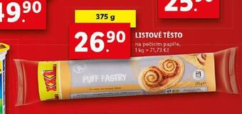 Lidl Listové těsto nabídka