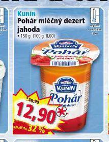 Norma Kunín pohár mléčný dezert nabídka