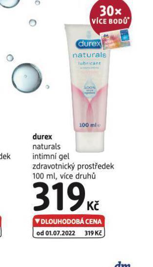 dm drogerie Durex intimní gel nabídka