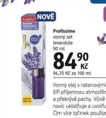 dm drogerie Profissimo vonný set lebandule nabídka